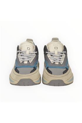 Sneake uomo in pelle colore grigio. DATE | FUGA HF-GY